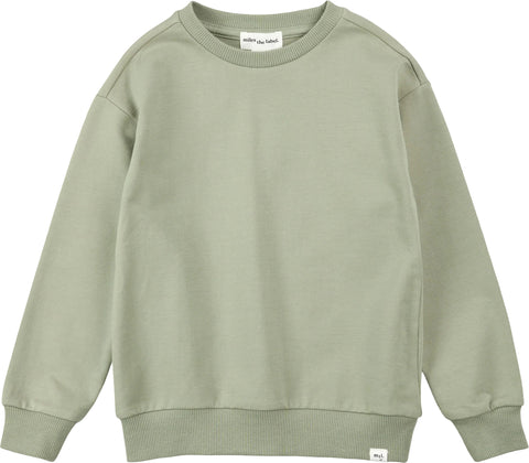Miles The Label Chandail en molleton Miles Basics Sage - Enfant