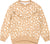 Miles The Label Chandail en molleton Cheetah Print On Candied Ginger - Fille - Camel