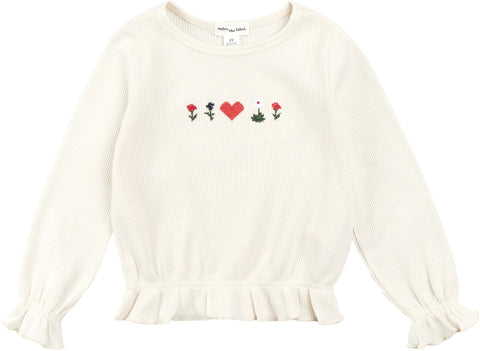 Miles The Label Haut tricoté à manches longues - Fille