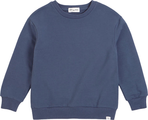 Miles The Label Chandail en molleton Miles Basics Vintage Blue - Enfant