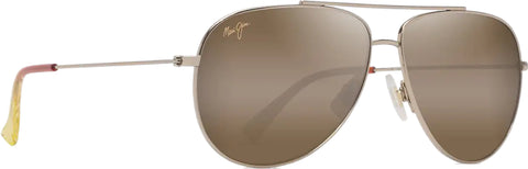 Maui Jim Lunettes de soleil Hau‘Oli - Shiny Light Gold with Crystal - Verres Neutral Grey