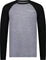 Mons Royale T-shirt à manches raglan Icon Merino Air-Con - Homme - Grey Heather - Black