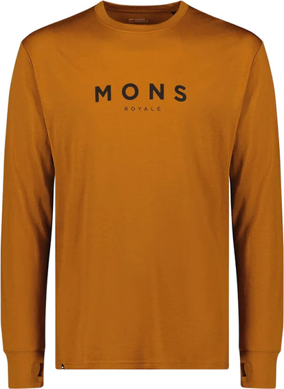 Mons Royale T-shirt classique à manches longues en mérinoss Yotei - Homme