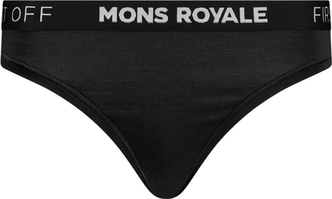 Mons Royale Culotte tanga en mérinos Stratos - Femme