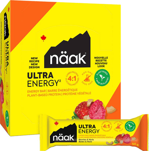 Naak Barres énergétiques baies et noix 12 x 50g