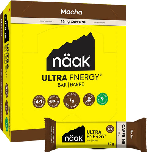 Naak Barre énergétique caféine Moka 12 x 50g