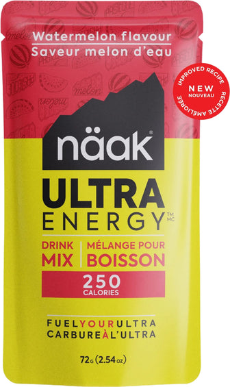 Naak Mélange pour boisson énergétique saveur melon d'eau 72g - Paquet de 6
