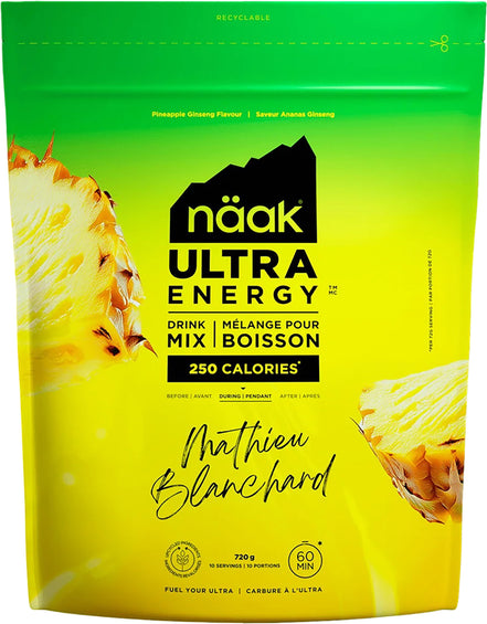 Naak Mélange pour boisson énergisante Ananas Ginseng 720g