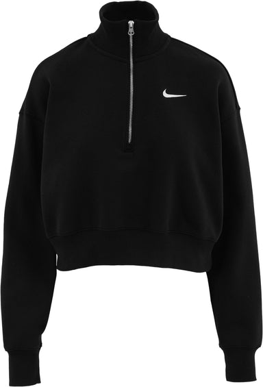 Nike Chandail en molleton écourté à glissière 1/4 Sportswear Phoenix - Femme