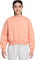 Nike Chandail en molleton à col rond ample Sportswear Club - Fille - Apricot Agate - White