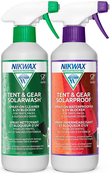 Nikwax SolarProof pour tente et équipement - Ensemble