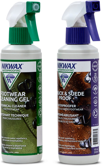 Nikwax Ensemble nettoyant et imperméabilisant pour nubuck et suède