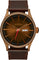 Nixon Montre en cuir Sentry - Homme - Bronze - Black