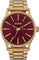 Nixon Montre en acier inoxydable Sentry - Unisexe - Oxblood Sunray - Gold