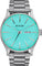 Nixon Montre en acier inoxydable Sentry - Unisexe - Silver - Turquoise