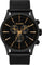 Nixon Montre en cuir V1 Sentry - Homme - Matte Black - Gold - Black