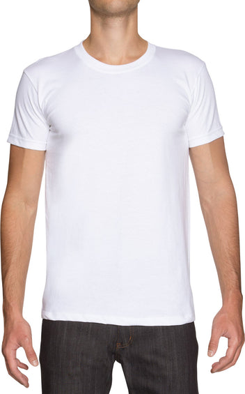 Naked & Famous T-shirt Tubulaire - Ring-Spun Cotton - Blanc - Homme