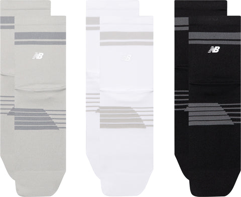 New Balance Chaussettes paquet de 3 hauteur quart Pro Running - Unisexe
