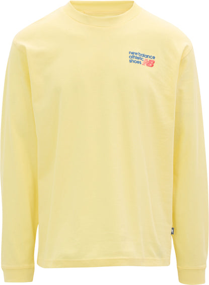 New Balance T-shirt à manches longues avec logo au dos Athletics Premium - Homme