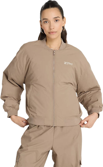 New Balance Blouson aviateur tissé Linear Heritage - Femme