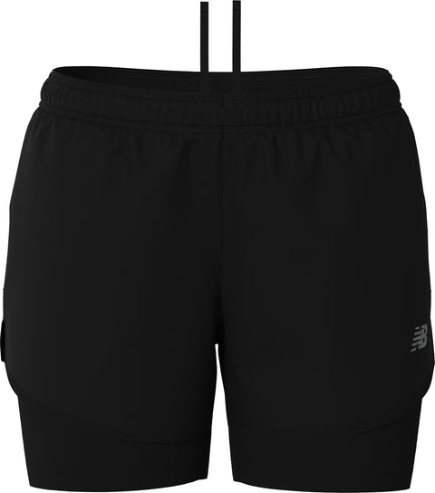 New Balance Short 2 en 1 3 pouces - Femme