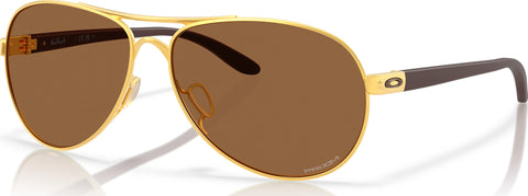 Oakley Lunettes de soleil Feedback - Satin Gold - Verres Prizm Bronze - Femme