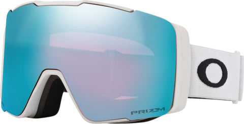 Oakley Lunettes de ski Line Miner Pro M - Matte White Strap - Lentille Prizm Snow Sapphire Iridium