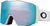 Oakley Lunettes de ski Line Miner Pro M - Matte White Strap - Lentille Prizm Snow Sapphire Iridium - Prizm Sapphire Irid - Prizm Iced Irid