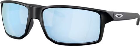 Oakley Lunettes de soleil Gibston XL - Matte Black - Verres polarisés Prizm Deep Water - Unisexe