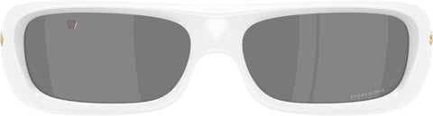 Oakley Lunettes de soleil Permian - Pearlized White - Verres Prizm Black - Unisexe