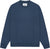 Organic Basics Chandail en molleton à col rond coupe ample Weekend - Homme - Midnight Blue