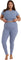 Organic Basics Legging Active - Femme - Misty Blue