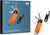 Orbitkey Ensemble organisateur de clés Active et outil multifonction v2 - Tangerine - Black