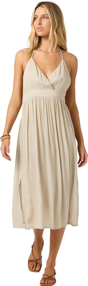 O'Neill Robe mi-longue tissée unie Annalisa - Femme