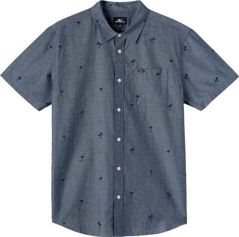 O'Neill Chemise tissé à manches courtes coupe standard Topside Chambray - Homme