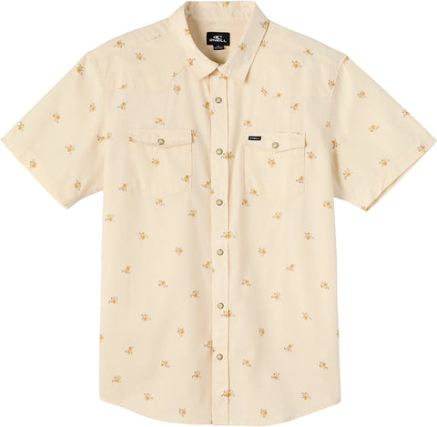 O'Neill Chemise à manches courtes à boutons-pression coupe standard Bar Dog - Homme
