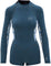 O'Neill Wetsuits, LLC Combinaison de surf Bahia 2/1Mm Back Zip L/S - Fille - Shade - Palmtrop - Fdenim
