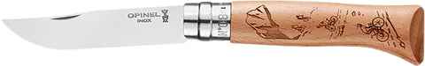 Opinel Couteau N°08 Engraved Biking