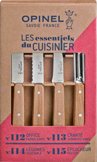 Opinel Coffret 4 couteau Essentiels Naturel