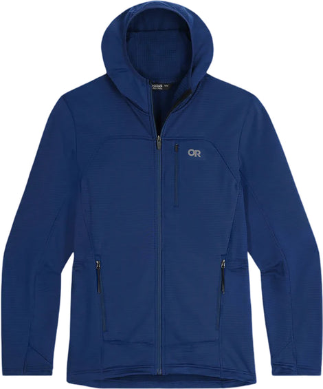 Outdoor Research Chandail à capuchon à glissière pleine longueur Vigor Grid Fleece - Homme