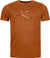 Ortovox T-shirt à manches courtes 150 Cool Peak Focus - Homme - Bristle Brown