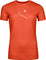 Ortovox T-shirt à manches courtes 150 Cool Peak Focus - Femme - Sunset Orange