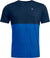Ortovox T-shirt à manches courtes 185 Rock N Wool - Homme - Deep Ocean