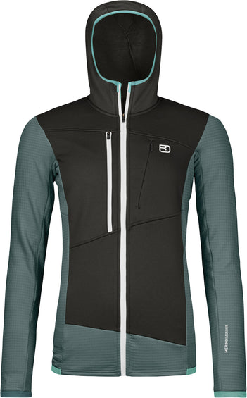 Ortovox Chandail à capuchon Fleece Grid - Femme