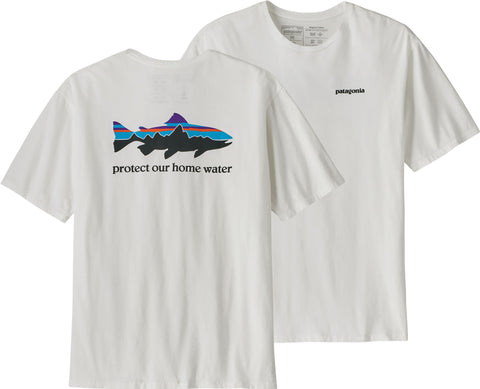 Patagonia T-shirt en coton biologique Home Water Trout - Homme