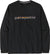 Patagonia T-shirt à manches longues '73 Text Logo Responsibili-Tee - Homme - Black