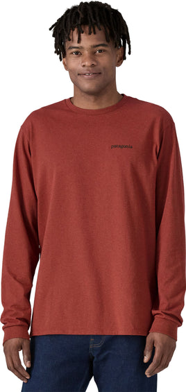 Patagonia T-shirt à manches longues Line Logo Ridge Responsibili-Tee - Homme