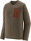 Patagonia T-shirt à manches longues et col rond R1 Air - Homme - Marlow Brown