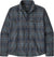 Patagonia Chemise légère en flanelle à manches longues Fjord Cotton In Conversion - Homme - Paw - Smolder Blue