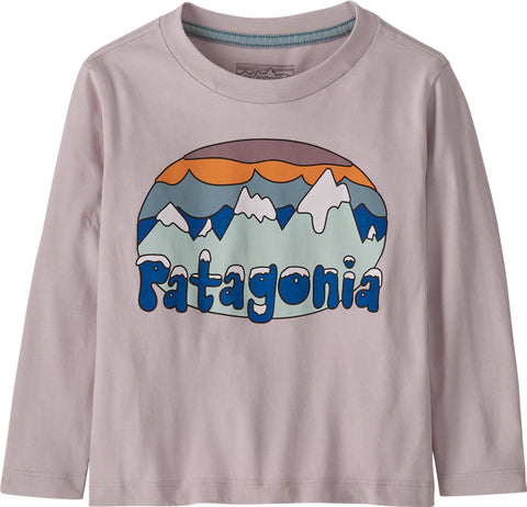 Patagonia T-shirt à manches longues Fitz Roy Flurries - Bébé